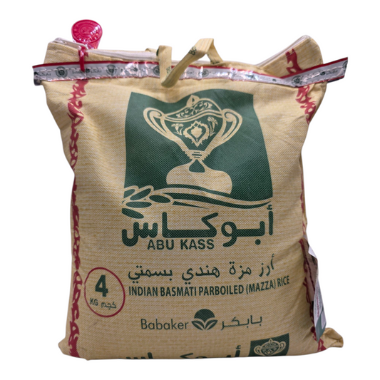 Abu Kass Indian Basmati Paraboiled (Mazza) Rice 4kg