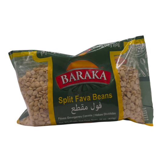 Baraka Split Fava Beans 30 oz (850g)
