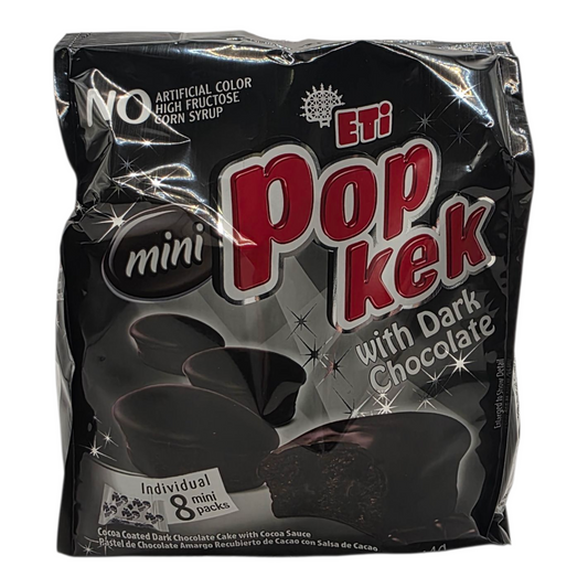 ETI Mini Pop Kek with Dark Chocolate - 8 Individual Packs 5.08 oz (144g)