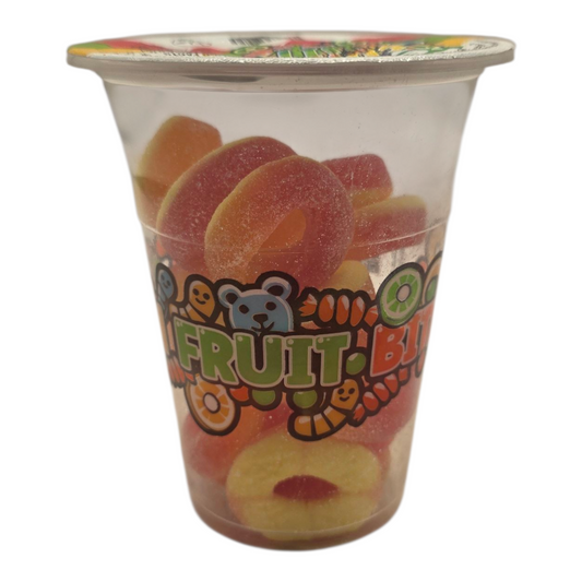 Fun Fruit Bites Gummy Peach Rings 6 oz (170g)