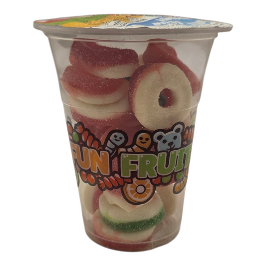Fun Fruit Bites Sour Gummy Rings 6 oz (170g)
