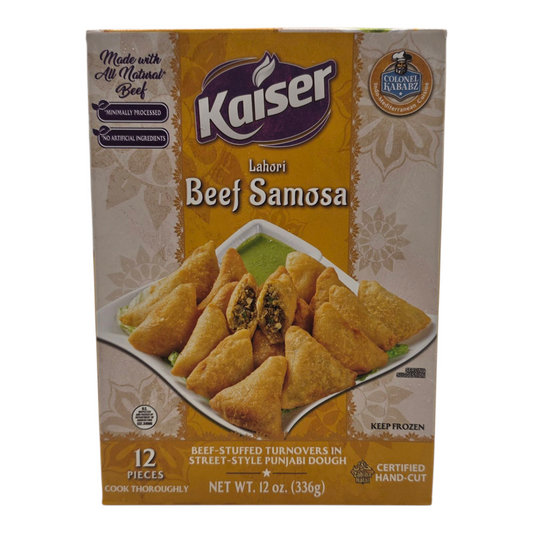 Kaiser Lahori Beef Samousa - 12 Pieces - 12 oz (336g)