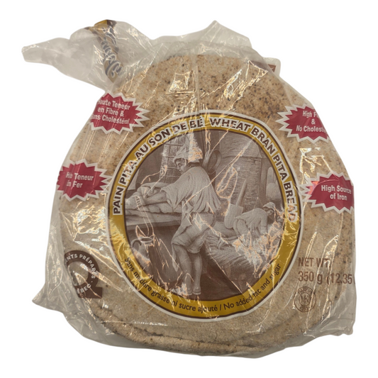 Montreal Wheat Bran Pita Bread 12.35 oz (350g)